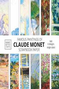 Famous Paintings Of Claude Monet Scrapbook Paper