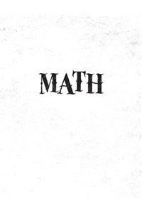 Math Notebook