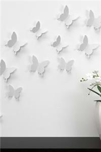 White Butterfly Decorations Journal