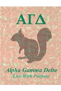 Alpha Gamma Delta: Lined Notebook - Composition Book - 8.5 X 11 Paper - Wide Ruled - 100 Pages: Lined Notebook - Composition Book - 8.5 X 11 Paper - Wide Ruled - 100 Pages