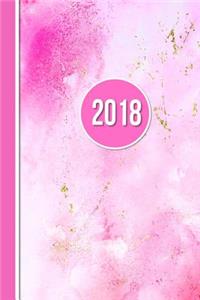 2018 Diary Pink Glitter Design