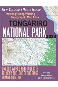 Tongariro National Park Trekking/Hiking/Walking Topographic Map Atlas Tolkien's The Lord of The Rings Filming Location New Zealand North Island 1