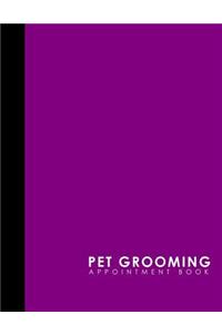 Pet Grooming Appointment Book