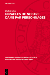 Miracles de Nostre Dame Par Personnages