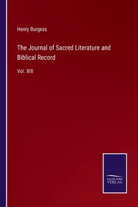 Journal of Sacred Literature and Biblical Record