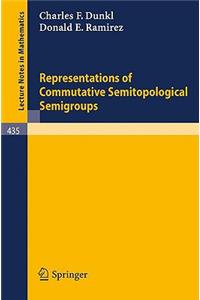 Representations of Commutative Semitopological Semigroups