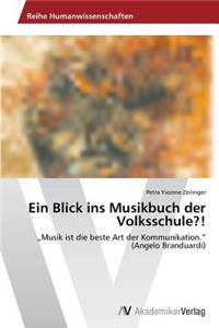 Blick ins Musikbuch der Volksschule?!