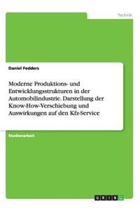 Moderne Produktions- und Entwicklungsstrukturen in der Automobilindustrie. Darstellung der Know-How-Verschiebung und Auswirkungen auf den Kfz-Service