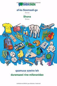 af-ka Soomaali-ga - Shona, qaamuus sawiro leh