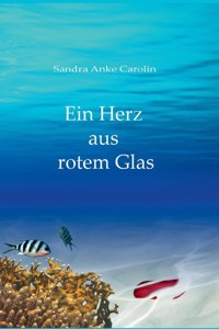 Herz aus rotem Glas