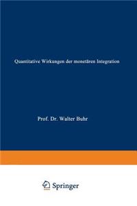 Quantitative Wirkungen Der Monetären Integration