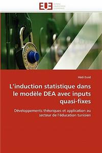 L Induction Statistique Dans Le Modèle Dea Avec Inputs Quasi-Fixes