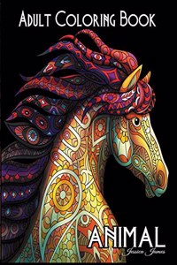 Animal Adult Coloring Book