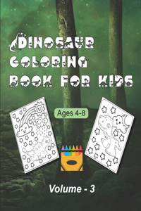 Dinosaur Coloring Book For Kids Ages 4-8