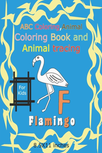 ABC Coloring, Animal coloring book and animal tracing