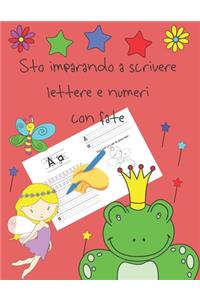 Sto imparando a scrivere lettere e numeri con fate
