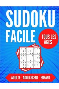 SUDOKU FACILE Tous Les Âges - Adulte - Adolescent - Enfant