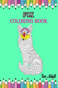 Fox Coloring Book For Adult