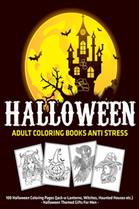 Halloween Adult Coloring Books Anti Stress
