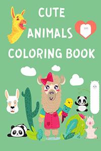 Cute Animals Coloring Book