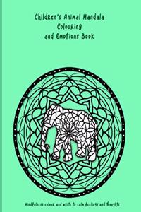 Children's Animal Mandala Colouring and Emotions Book