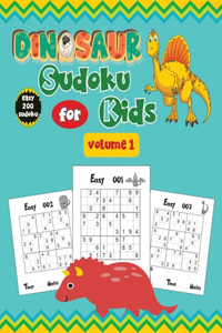 Dinosaur Sudoku For kids volume 1