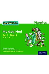 Read Write Inc. Phonics: My Dog Ned (Green Set 1 Storybook 2)