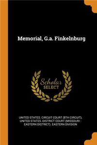 Memorial, G.A. Finkelnburg