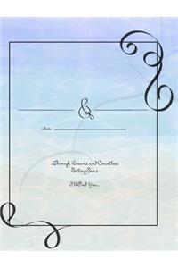 Beach Wedding Guest Book - Simple Decorative Beach Cover