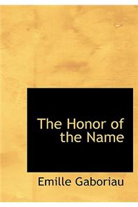 The Honor of the Name