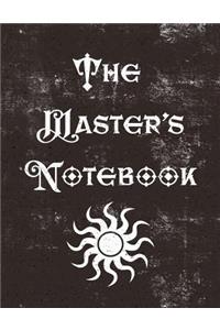 The Master's Notebook: Role Playing Game RPG/DnD Notebook With 102 8.5 x 11 Hex And Lined Pages For World Building Maps, Spells, Character and Game Notes