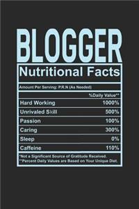 Blogger Nutritional Facts
