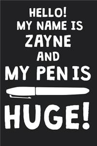Hello! My Name Is ZAYNE And My Pen Is Huge!