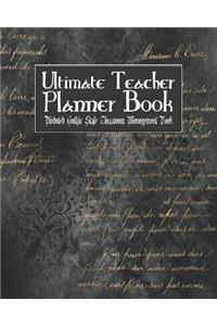 Ultimate Teacher Planner Book Undated Gothic Style Classroom Management Book