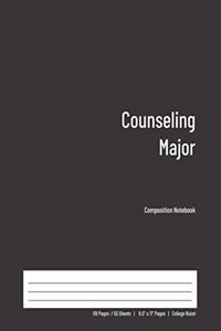 Counseling Major Composition Notebook