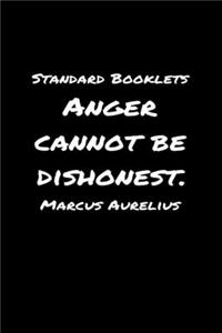 Standard Booklets Anger Cannot Be Dishonest Marcus Aurelius