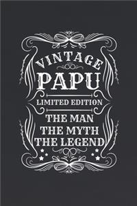 Vintage Papu Limited Edition The Man The Myth The Legend