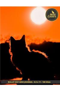 Meow Covers Bullet Dot Grid Journal - 8.5 X 11 - 100 Sites