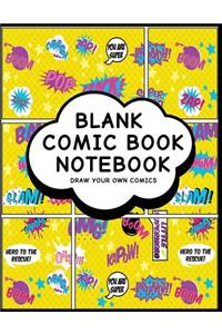 Blank Comic Book Notebook