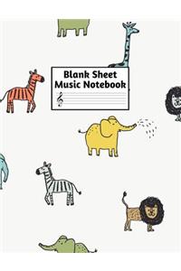 Blank Sheet Music Notebook