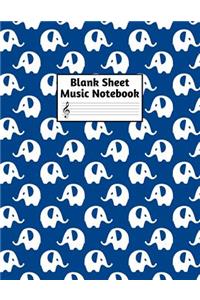 Blank Sheet Music Notebook