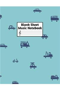 Blank Sheet Music Notebook