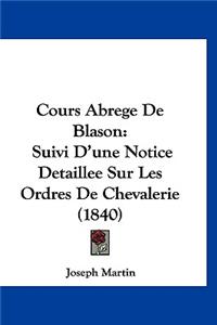 Cours Abrege de Blason