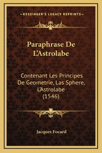 Paraphrase De L'Astrolabe