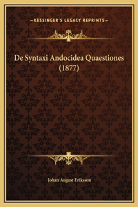 De Syntaxi Andocidea Quaestiones (1877)