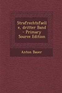 Strafrechtsfaelle, Dritter Band