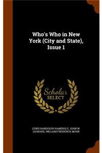 Who's Who in New York (City and State), Issue 1