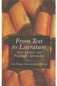 From Text to Literature