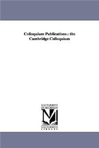 Colloquium Publications.