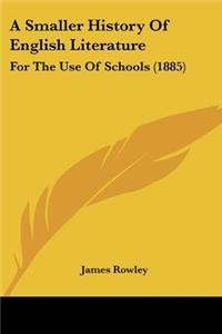 Smaller History Of English Literature